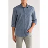 14th & Union Plaid Poplin Button-up Shirt In Blue