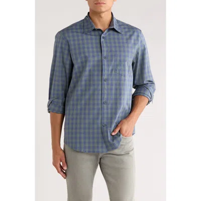 14th & Union Plaid Poplin Button-up Shirt In Blue