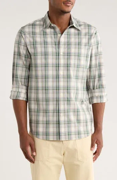14th & Union Plaid Poplin Button-up Shirt In Green