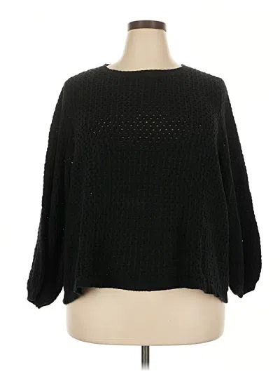 Pre-owned 14th & Union Pullover Sweater In Black