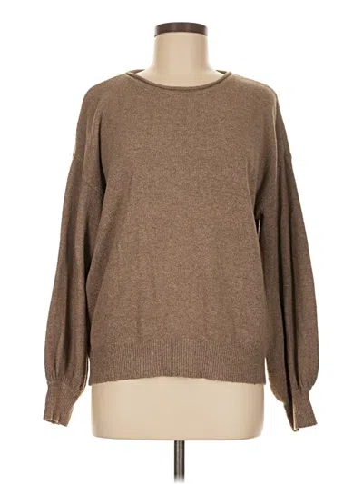 Pre-owned 14th & Union Pullover Sweater In Brown