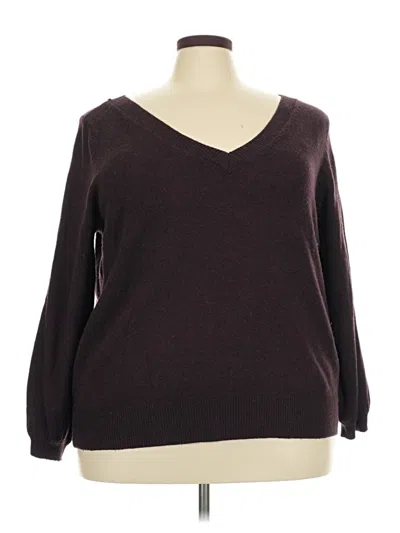 Pre-owned 14th & Union Pullover Sweater In Brown