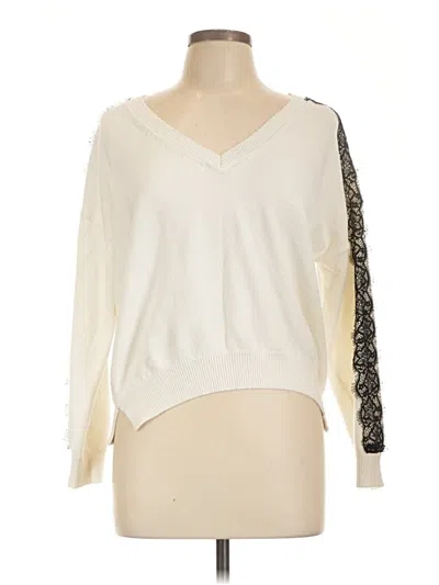 Pre-owned 14th & Union Pullover Sweater In Ivory
