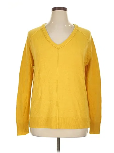 Pre-owned 14th & Union Pullover Sweater In Yellow