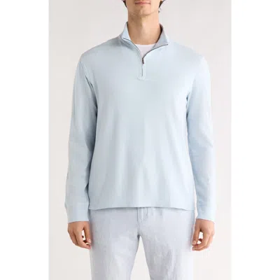 14th & Union Quarter Zip Pullover Sweater In Blue
