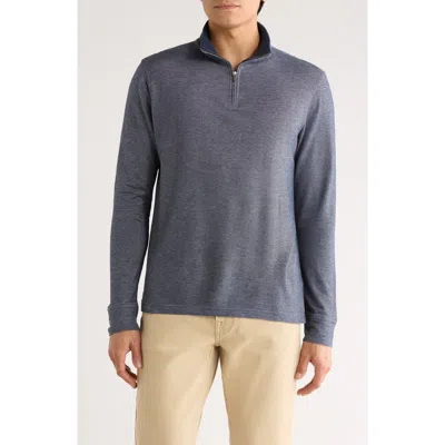 14th & Union Quarter Zip Pullover Sweater In Blue