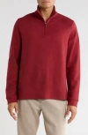 14th & Union Quarter Zip Sweateshirt In Red