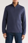 14th & Union Quarter Zip Sweateshirt In Blue