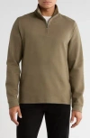 14th & Union Quarter Zip Sweateshirt In Green
