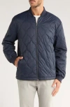14th & Union Quilted Bomber Jacket In Blue