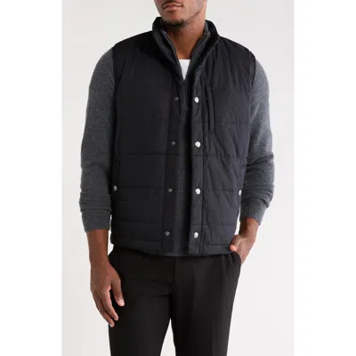 14th & Union Quilted Vest In Transparent