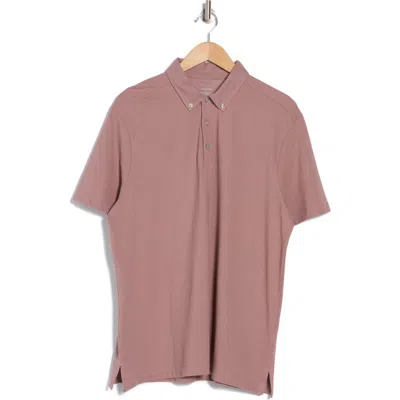 14th & Union Short Sleeve Coolmax Polo In Purple Moon