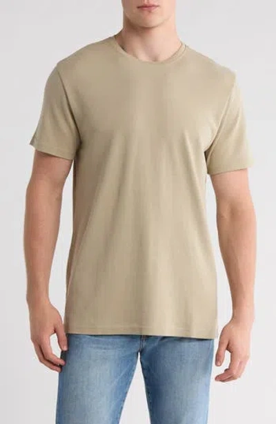 14th & Union Short Sleeve Interlock T-shirt In Neutral