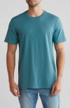 14th & Union Short Sleeve Interlock T-shirt In Teal Hydro