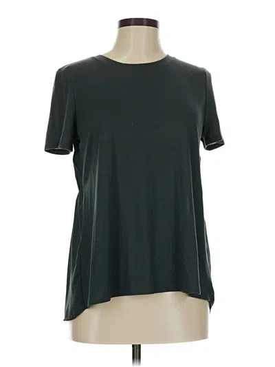 Pre-owned 14th & Union Short Sleeve Top Green Crew Neck Tops