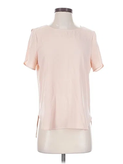 Pre-owned 14th & Union Short Sleeve Top Pink Keyhole Neckline Tops