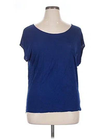 Pre-owned 14th & Union Short Sleeve T-shirt In Blue