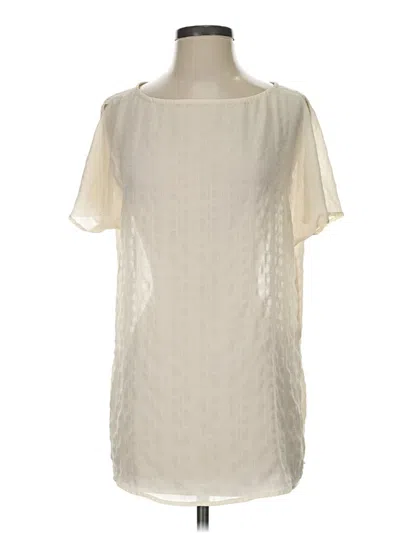 Pre-owned 14th & Union Short Sleeve T-shirt In Ivory