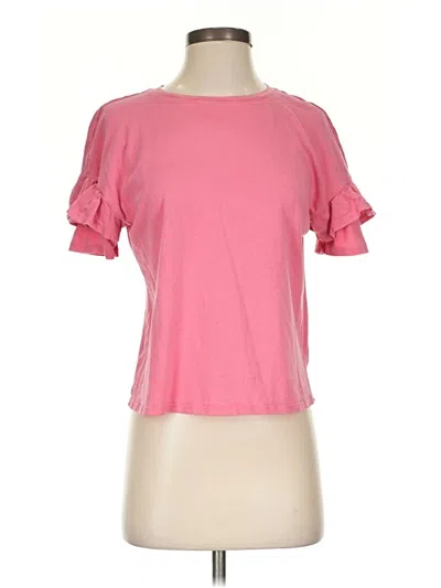 Pre-owned 14th & Union Short Sleeve T-shirt In Pink
