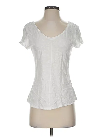 Pre-owned 14th & Union Short Sleeve T-shirt In White
