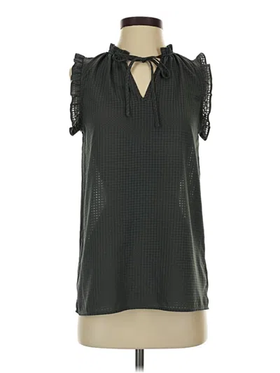 Pre-owned 14th & Union Sleeveless Blouse In Black