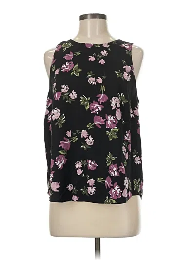 Pre-owned 14th & Union Sleeveless Blouse In Black