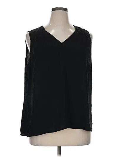 Pre-owned 14th & Union Sleeveless Blouse In Black