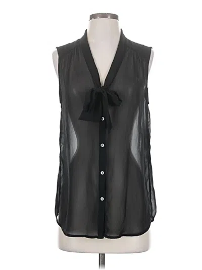 Pre-owned 14th & Union Sleeveless Blouse In Black