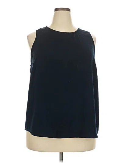 Pre-owned 14th & Union Sleeveless Blouse In Black
