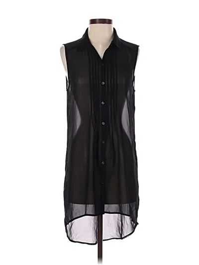Pre-owned 14th & Union Sleeveless Blouse In Black