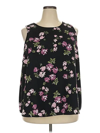 Pre-owned 14th & Union Sleeveless Blouse In Black