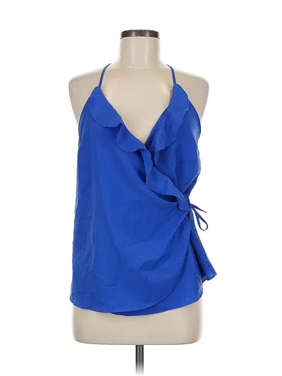 Pre-owned 14th & Union Sleeveless Blouse In Blue