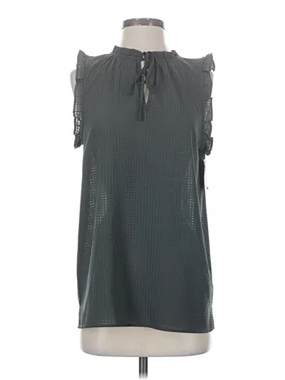 14th & Union Sleeveless Blouse In Gray