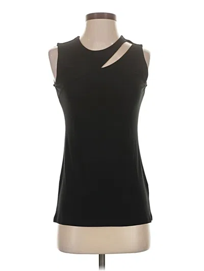 Pre-owned 14th & Union Sleeveless Top Black One Shoulder Neckline Tops