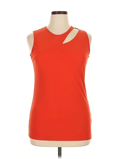 Pre-owned 14th & Union Sleeveless T-shirt In Orange