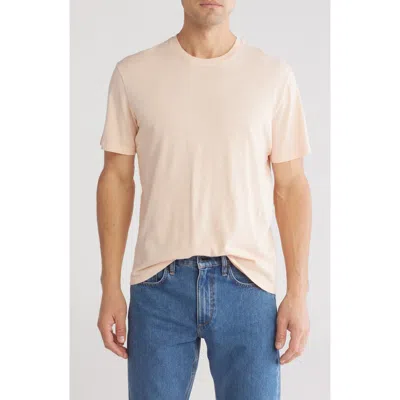 14th & Union Slub Cotton Crewneck T-shirt In Beige Bisque