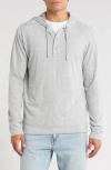 14th & Union Slub Cotton Hoodie In Gray