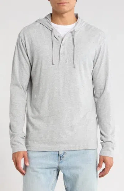14th & Union Slub Cotton Hoodie In Gray