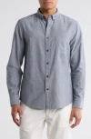 14th & Union Solid Cotton Button-down Shirt In Navy Blazer- White