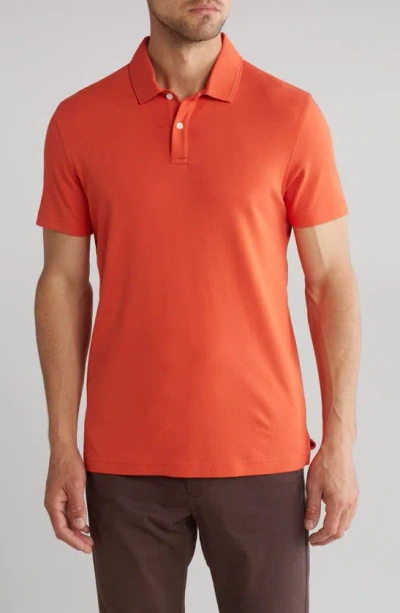 14th & Union Solid Interlock Polo In Multi