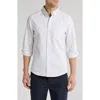 14th & Union Stripe Oxford Button-down Shirt In Grey Silk Oxford Stripe