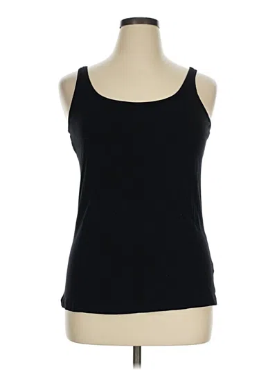 Pre-owned 14th & Union Tank Top Black Halter Neckline Tops