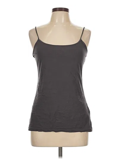 Pre-owned 14th & Union Tank Top Gray Strapless Neckline Tops
