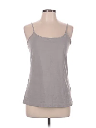 Pre-owned 14th & Union Tank Top Gray Strapless Neckline Tops