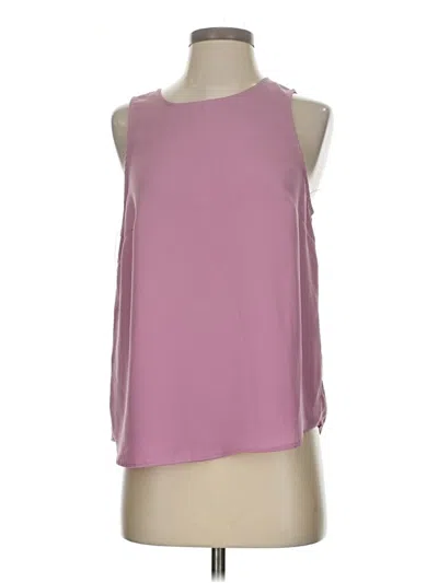 Pre-owned 14th & Union Tank Top Purple Cold Shoulder Neckline Tops