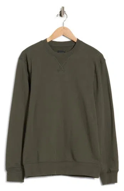 14th & Union Terry Crew Sweatshirt In Green