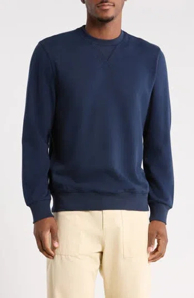 14th & Union Terry Crew Sweatshirt In Blue