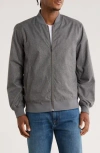 14th & Union Textured Bomber Jacket In Gray