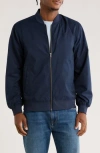 14th & Union Textured Bomber Jacket In Blue