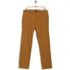 14th & Union The Wallin Stretch Twill Trim Fit Chino Pants In Brown
